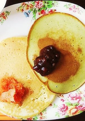 にんじんパンケーキと抹茶パンケーキ-レシピのメイン写真