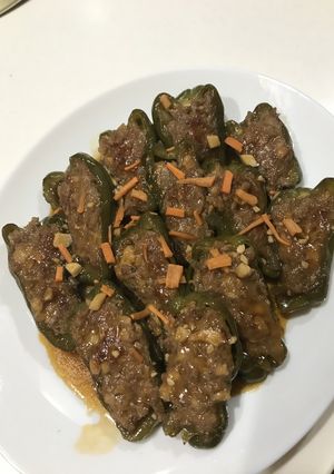 ☆簡単♪ジューシーなピーマン肉詰め☆-レシピのメイン写真