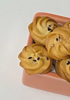 スーパーの焼き芋で！簡単絞り出しクッキー-レシピのメイン写真