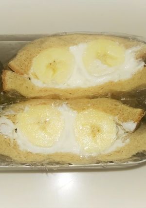 バナナとカッテージチーズのサンドイッチ-レシピのメイン写真