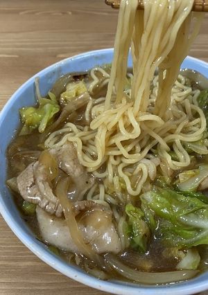 市販に一手間☆サンマー麺！(餡かけ麺)-レシピのメイン写真