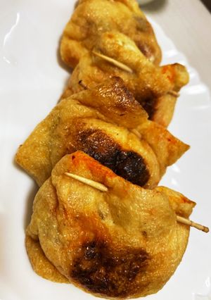 簡単！詰めて焼くだけ！豚キムチーズお揚げ-レシピのメイン写真