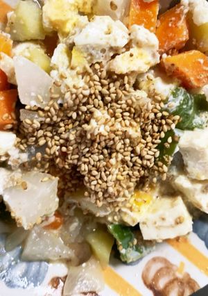 全てレンジ温野菜卵すごだれ味チャンプル-レシピのメイン写真