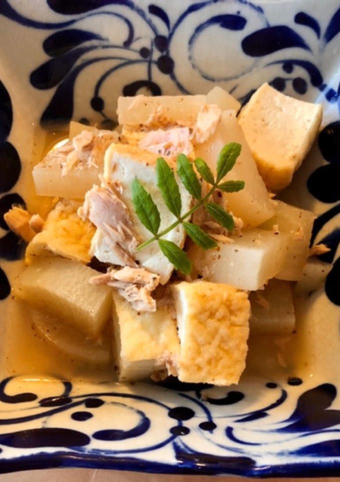 旨味たっぷり　厚揚げとツナの大根煮-レシピのメイン写真