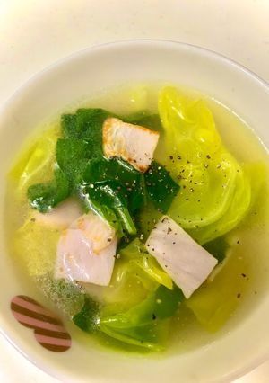 春キャベツとほうれん草の旨とろスープ-レシピのメイン写真