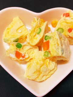 幼児食✮洗い物少なくレンチンオムレツ-レシピのメイン写真