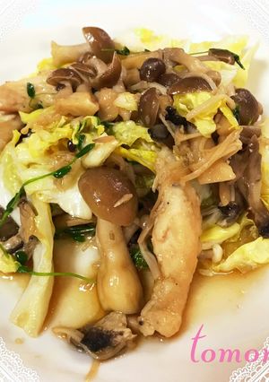 鶏ムネ肉ときのこの甘辛タレ炒め-レシピのメイン写真