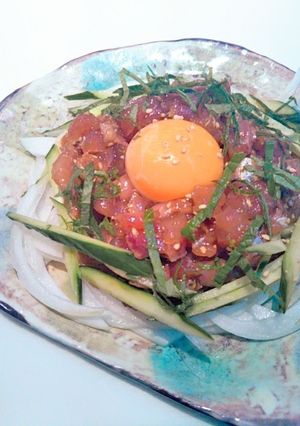 簡単！お刺身ユッケ♡おうち居酒屋-レシピのメイン写真
