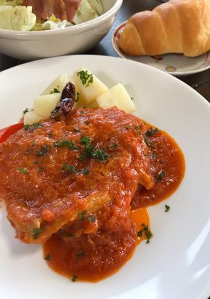 本格イタリアン、チキンのトマト煮込み-レシピのメイン写真