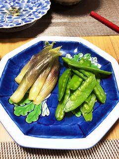 絹さやのぬか漬け-レシピのメイン写真