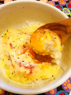寝ぼけ眼の朝ごはん★半熟卵のマヨトロチー-レシピのメイン写真