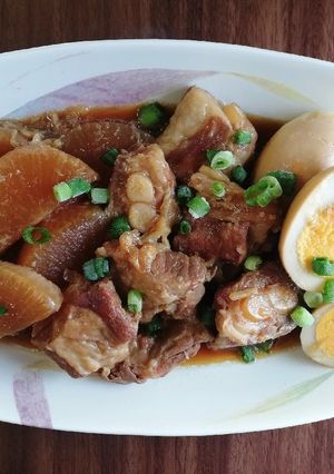 豚バラ軟骨の煮物！角煮もばりうま！-レシピのメイン写真