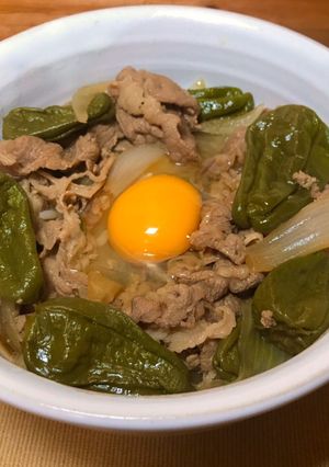 ★くたくた味しみ遠野パドロン牛丼★-レシピのメイン写真