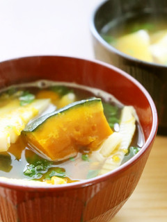 朝♪筍と冷凍南瓜のみそ汁★低FODMAP-レシピのメイン写真
