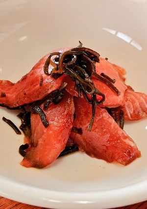 サーモンの塩昆布ヅケ-レシピのメイン写真