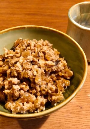 簡単！ご飯のお供、鶏そぼろ生姜醤油煮-レシピのメイン写真