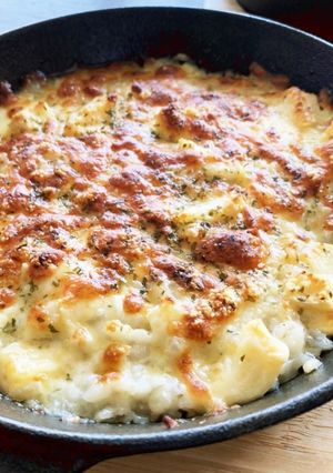 もち麦で焼きチーズリゾット-レシピのメイン写真