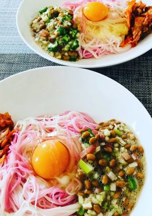 時短 ネバしゃき素麺-レシピのメイン写真