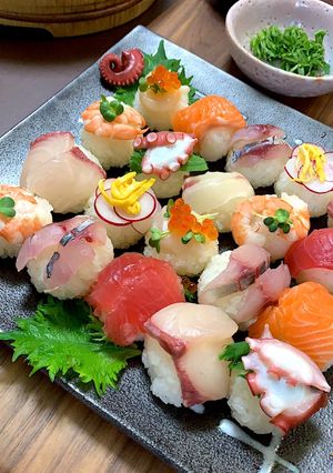 #手まり寿司#誕生日#おもてなし-レシピのメイン写真