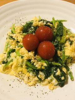 ホウレン草&玉子のバター炒め-レシピのメイン写真