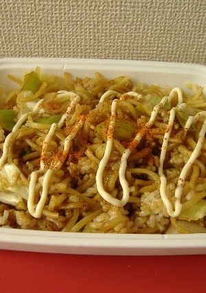 レンジでそばめし 新生活応援♪-レシピのメイン写真