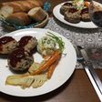 椎茸肉詰め(蒸し)ヘルシー料理