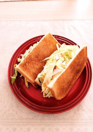 超簡単！じいちゃん直伝　朝食サンドイッチ-レシピのメイン写真