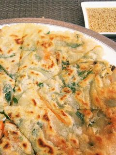 簡単‼カリカリモチモチ♪キムチのチヂミ♪-レシピのメイン写真