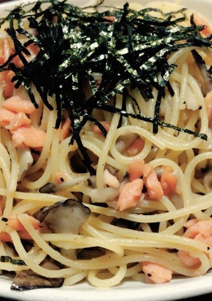 鮭と舞茸で和風パスタ＊-レシピのメイン写真