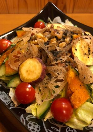 簡単♬揚げ野菜(根菜)のサラダ-レシピのメイン写真