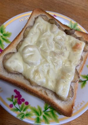 完熟バナナで☆甘うまバナナチーズトースト-レシピのメイン写真
