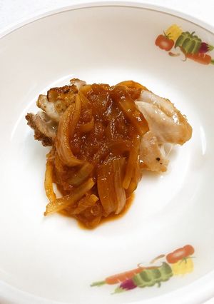 鶏肉のオニオントマトソースかけ★宇都宮-レシピのメイン写真