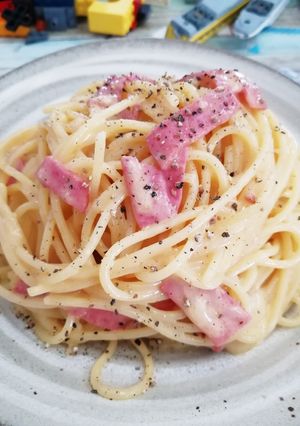 お手軽ピザチーズで！カルボナーラ❤️-レシピのメイン写真