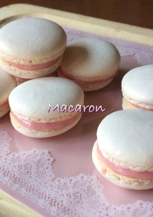 ストロベリー☆マカロン-レシピのメイン写真