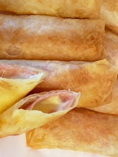 簡単おやつ ハムチーズ春巻き-レシピのメイン写真