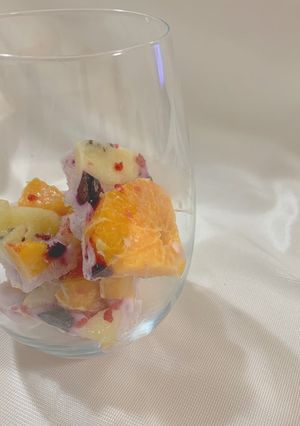 夏に！ひんやり簡単ヨーグルトバーク-レシピのメイン写真