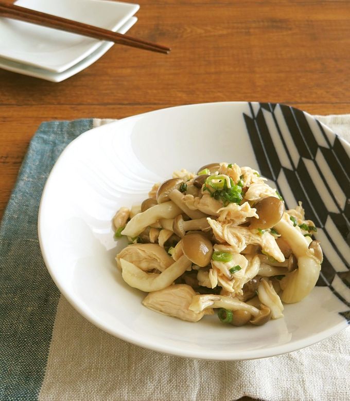 簡単☆ささみとしめじのねぎ生姜ポン酢和え by kaana57 【クックパッド