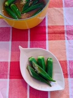 オクラの焼き梅煮-レシピのメイン写真