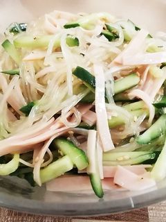 レンチンで簡単に作れる❤春雨サラダ-レシピのメイン写真