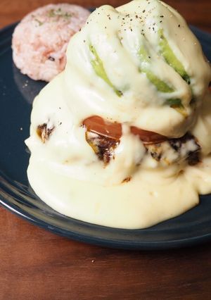 ＊わさびチーズのアボカドハンバーグ＊-レシピのメイン写真