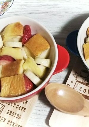 応援❇️簡単7分フルーツパンプデイング-レシピのメイン写真