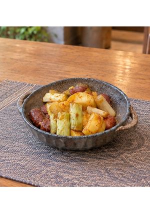 長ねぎとじゃがいもの味噌バター炒め★動画あり★-レシピのメイン写真