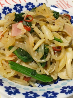 糸こんにゃくのバター醤油パスタ風-レシピのメイン写真