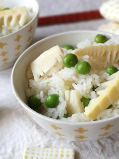 筍と豆の炊き込みごはん(豆ご飯)-レシピのメイン写真