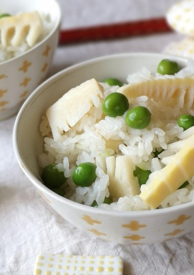 筍と豆の炊き込みごはん(豆ご飯)-レシピのメイン写真