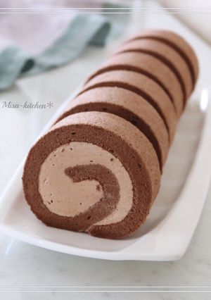 ♡生チョコロールケーキ♡-レシピのメイン写真