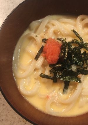 明太クリームうどん-レシピのメイン写真