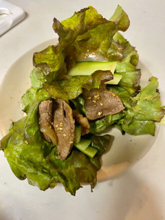 牛焼肉のレタス巻き-レシピのメイン写真