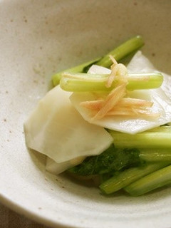 かぶ・かぶの葉・生姜の酢の物♪-レシピのメイン写真