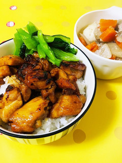 簡単!フライパン一つで鶏もも肉の焼き鳥丼-レシピのメイン写真